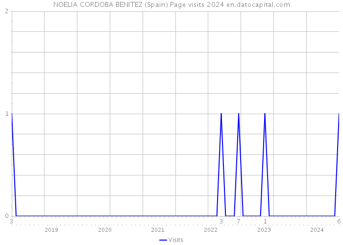 NOELIA CORDOBA BENITEZ (Spain) Page visits 2024 