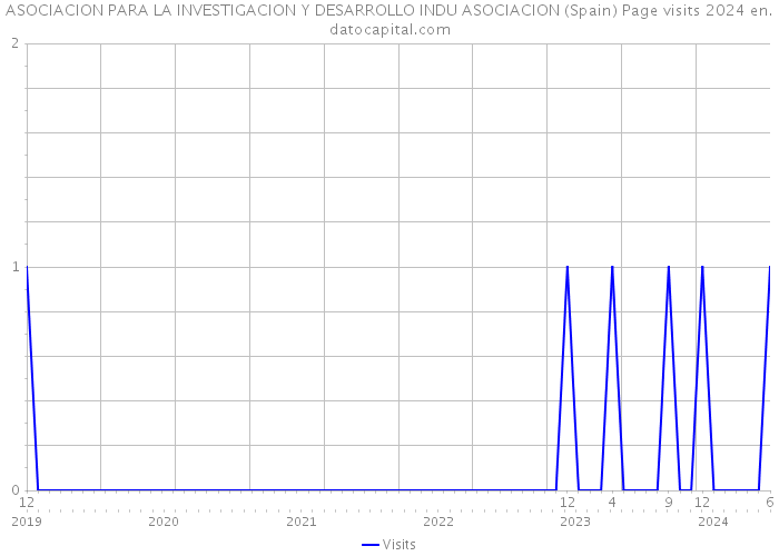 ASOCIACION PARA LA INVESTIGACION Y DESARROLLO INDU ASOCIACION (Spain) Page visits 2024 