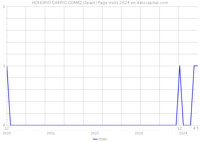 HONORIO CARPIO GOMEZ (Spain) Page visits 2024 