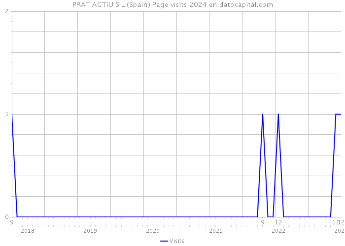 PRAT ACTIU S.L (Spain) Page visits 2024 