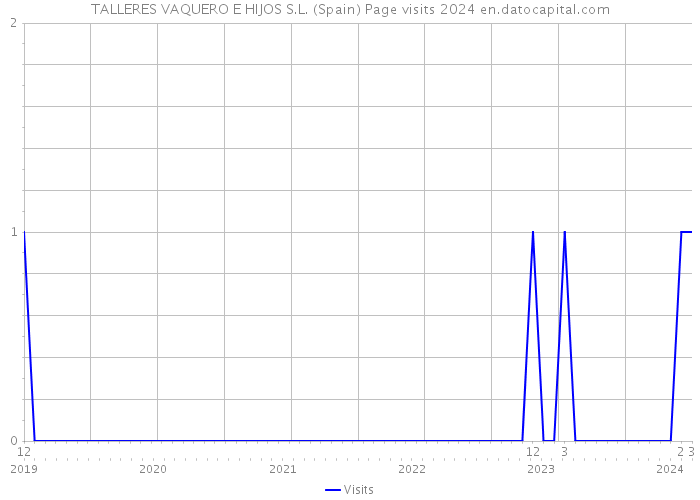 TALLERES VAQUERO E HIJOS S.L. (Spain) Page visits 2024 