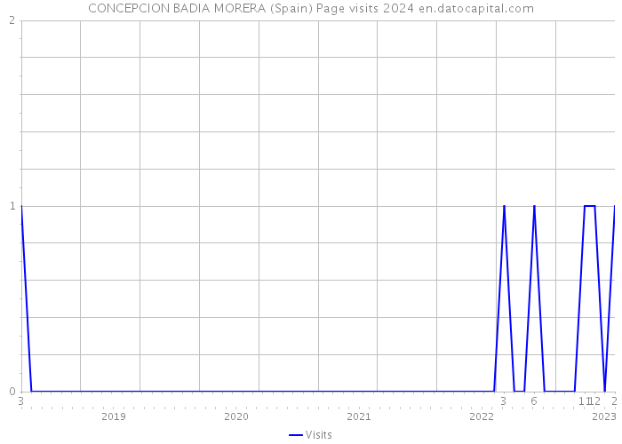 CONCEPCION BADIA MORERA (Spain) Page visits 2024 