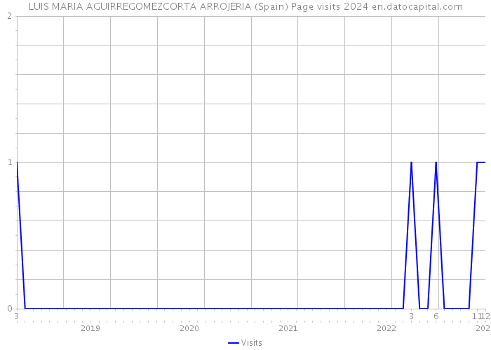 LUIS MARIA AGUIRREGOMEZCORTA ARROJERIA (Spain) Page visits 2024 
