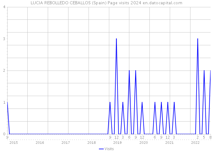 LUCIA REBOLLEDO CEBALLOS (Spain) Page visits 2024 