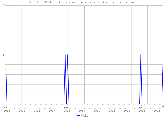 SEKTOR INGENIERIA SL (Spain) Page visits 2024 