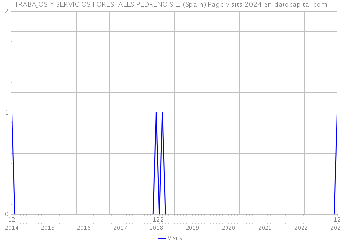 TRABAJOS Y SERVICIOS FORESTALES PEDRENO S.L. (Spain) Page visits 2024 