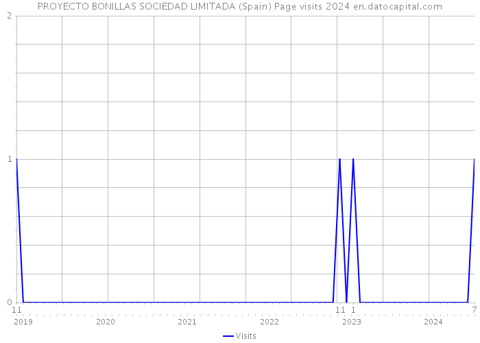 PROYECTO BONILLAS SOCIEDAD LIMITADA (Spain) Page visits 2024 
