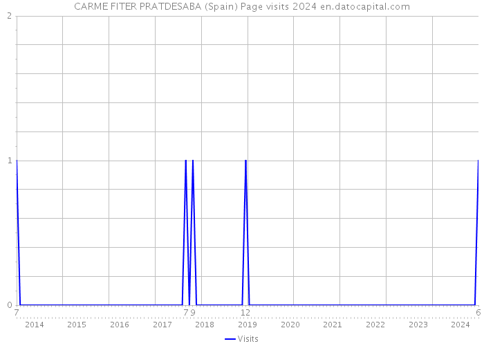 CARME FITER PRATDESABA (Spain) Page visits 2024 