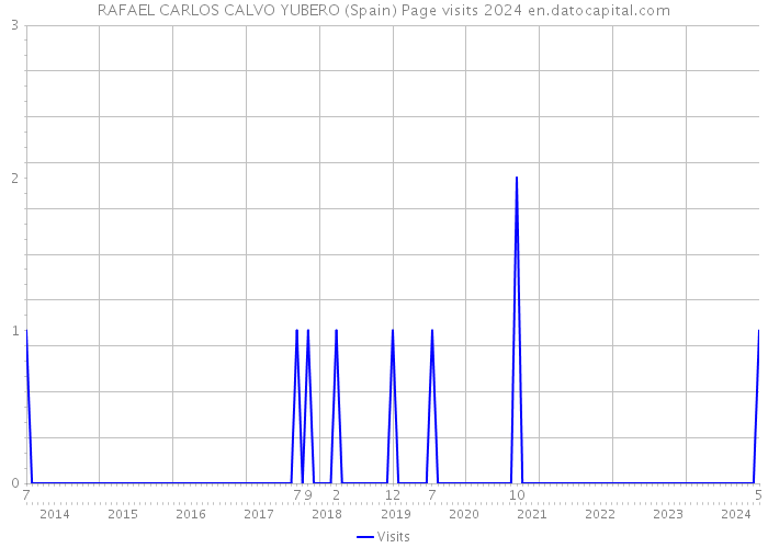 RAFAEL CARLOS CALVO YUBERO (Spain) Page visits 2024 