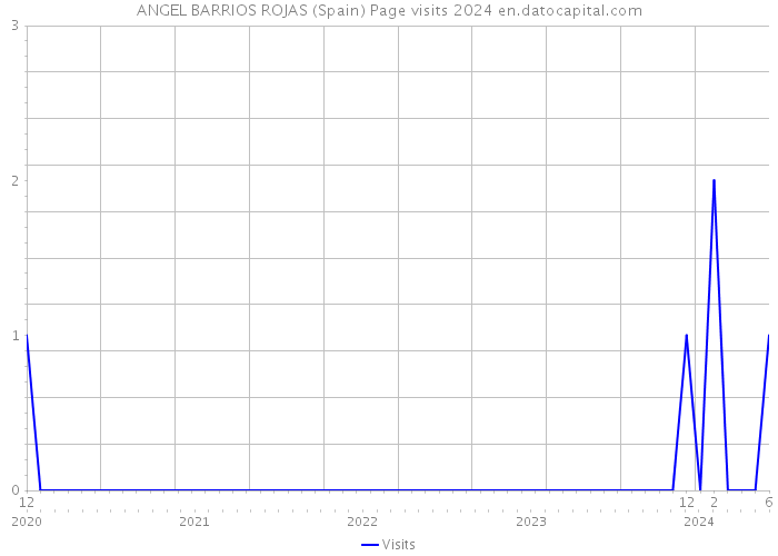 ANGEL BARRIOS ROJAS (Spain) Page visits 2024 