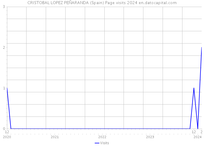 CRISTOBAL LOPEZ PEÑARANDA (Spain) Page visits 2024 
