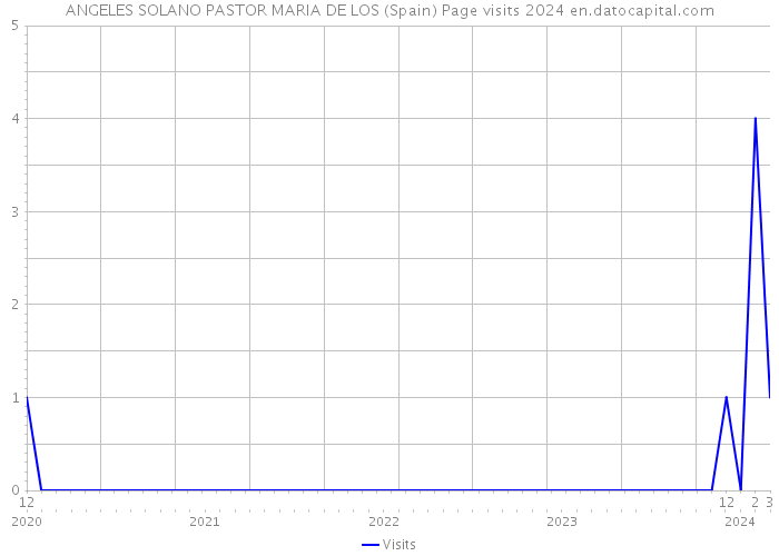 ANGELES SOLANO PASTOR MARIA DE LOS (Spain) Page visits 2024 