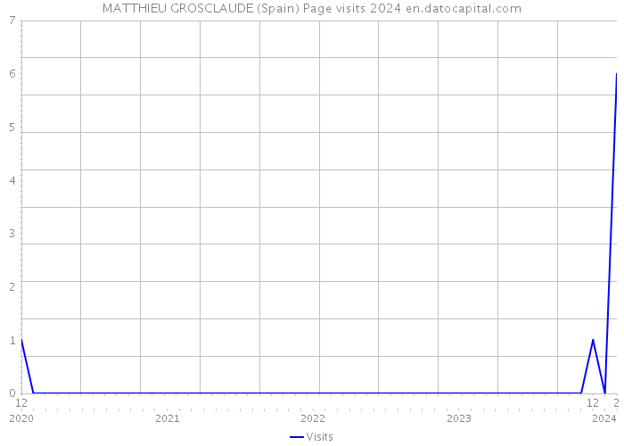 MATTHIEU GROSCLAUDE (Spain) Page visits 2024 