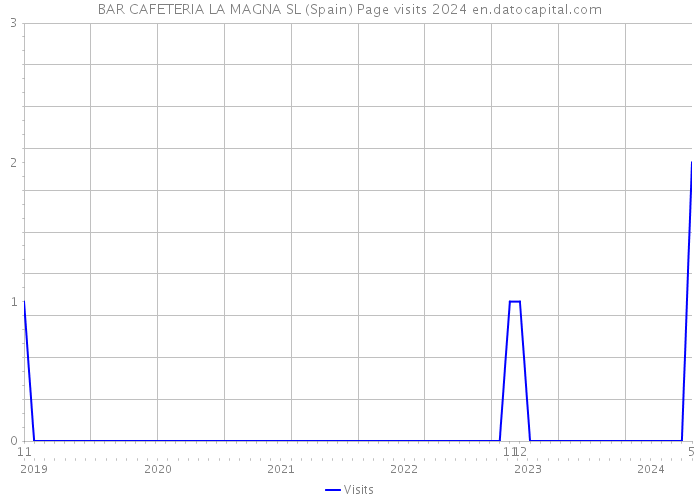 BAR CAFETERIA LA MAGNA SL (Spain) Page visits 2024 