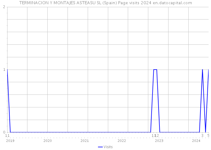 TERMINACION Y MONTAJES ASTEASU SL (Spain) Page visits 2024 