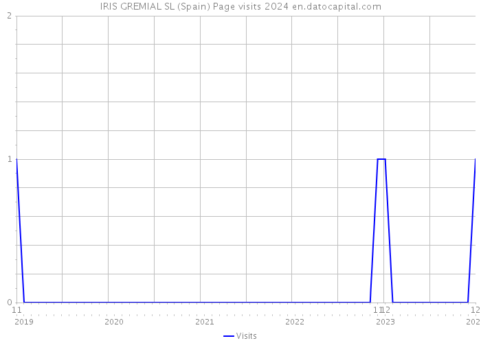 IRIS GREMIAL SL (Spain) Page visits 2024 