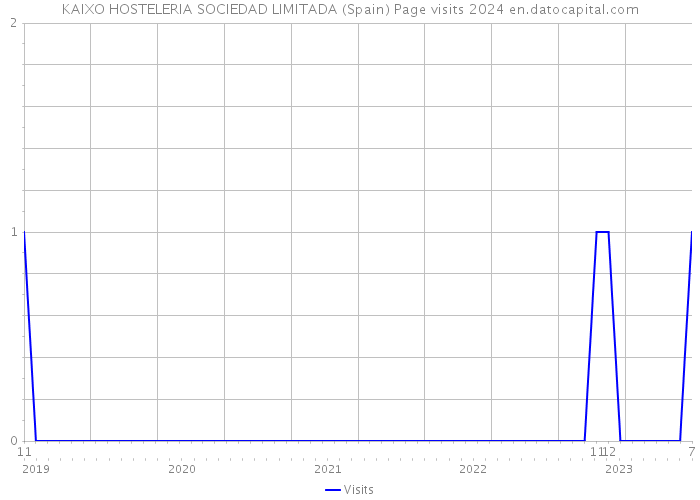 KAIXO HOSTELERIA SOCIEDAD LIMITADA (Spain) Page visits 2024 