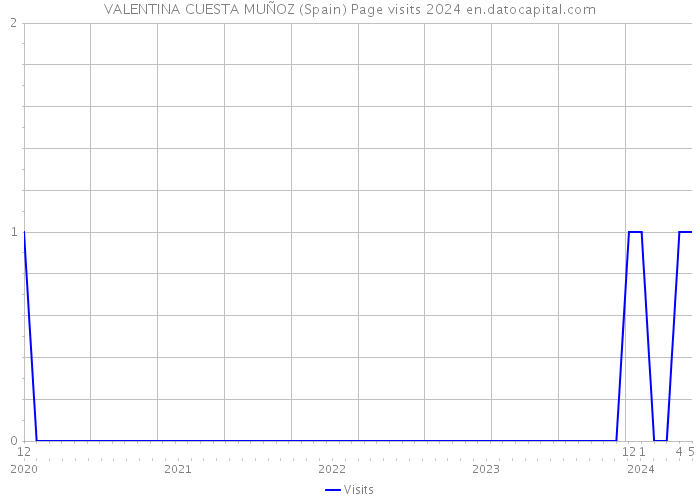 VALENTINA CUESTA MUÑOZ (Spain) Page visits 2024 