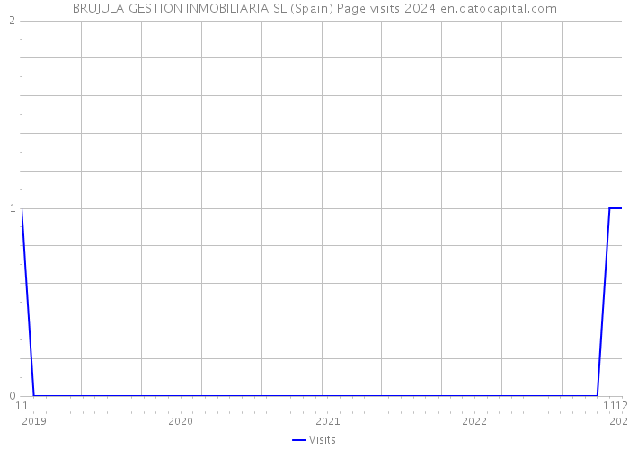 BRUJULA GESTION INMOBILIARIA SL (Spain) Page visits 2024 