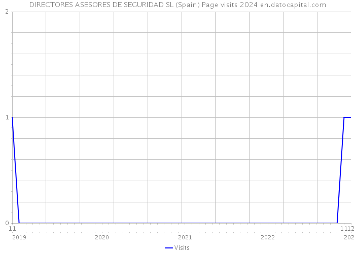 DIRECTORES ASESORES DE SEGURIDAD SL (Spain) Page visits 2024 