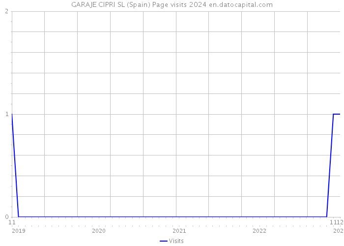 GARAJE CIPRI SL (Spain) Page visits 2024 