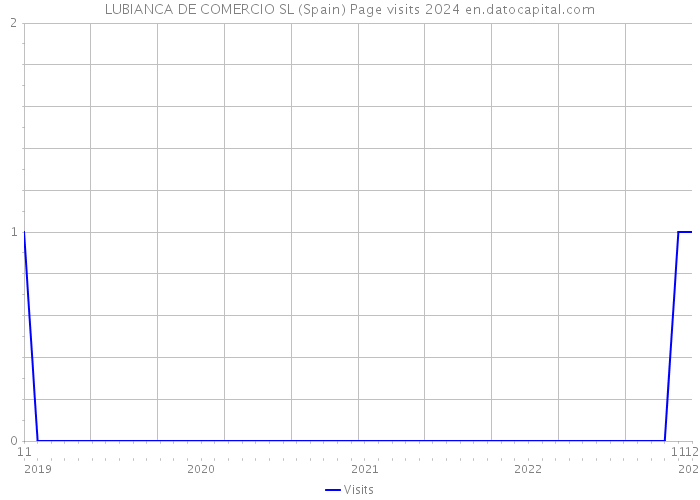 LUBIANCA DE COMERCIO SL (Spain) Page visits 2024 
