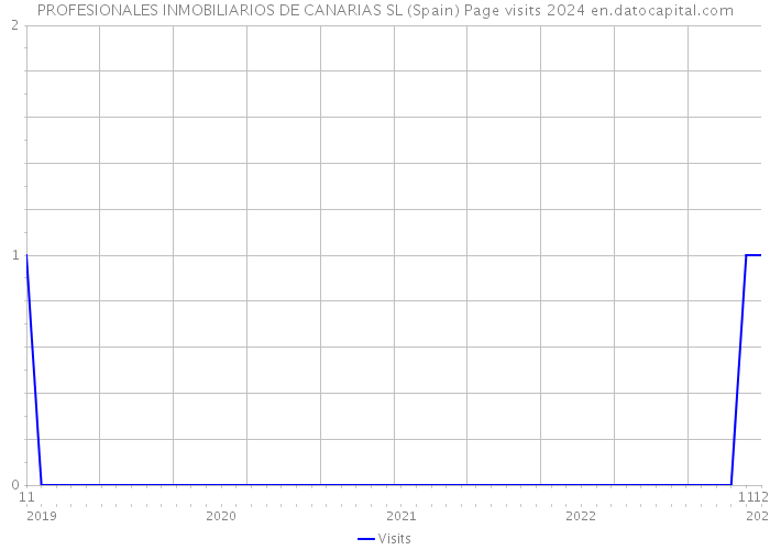 PROFESIONALES INMOBILIARIOS DE CANARIAS SL (Spain) Page visits 2024 