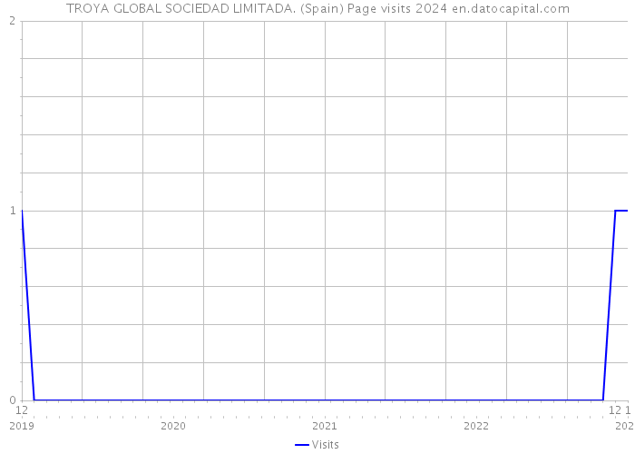 TROYA GLOBAL SOCIEDAD LIMITADA. (Spain) Page visits 2024 