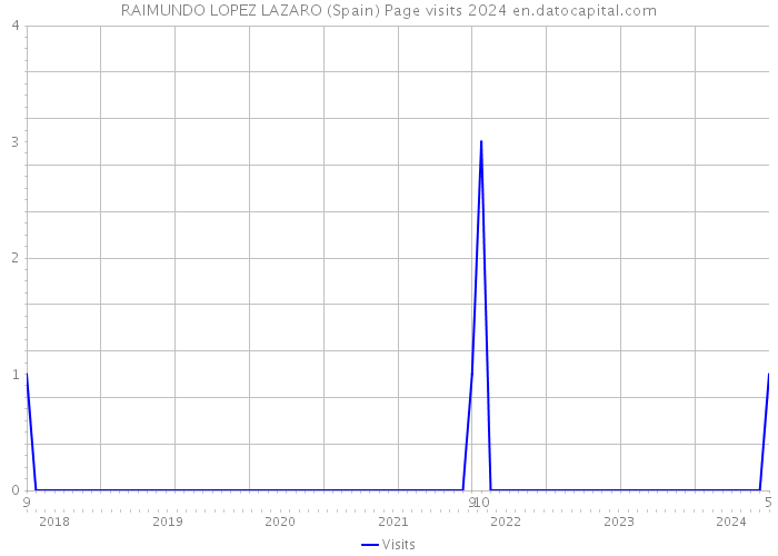 RAIMUNDO LOPEZ LAZARO (Spain) Page visits 2024 