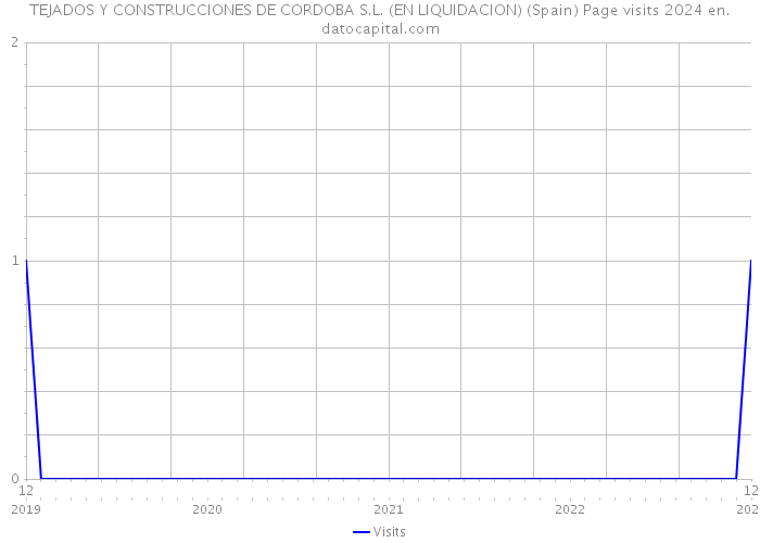 TEJADOS Y CONSTRUCCIONES DE CORDOBA S.L. (EN LIQUIDACION) (Spain) Page visits 2024 