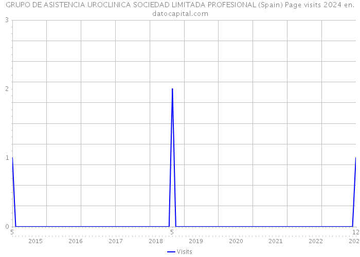 GRUPO DE ASISTENCIA UROCLINICA SOCIEDAD LIMITADA PROFESIONAL (Spain) Page visits 2024 