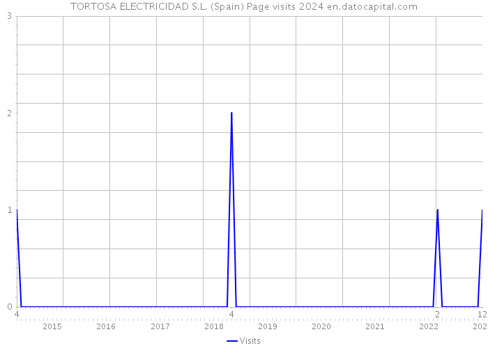 TORTOSA ELECTRICIDAD S.L. (Spain) Page visits 2024 