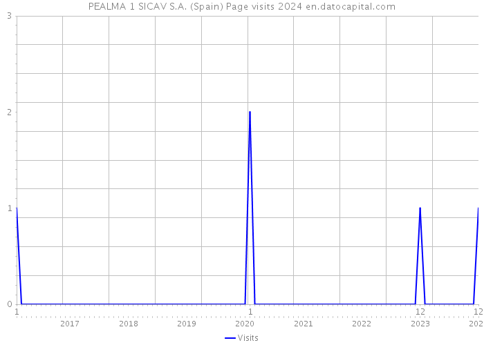 PEALMA 1 SICAV S.A. (Spain) Page visits 2024 