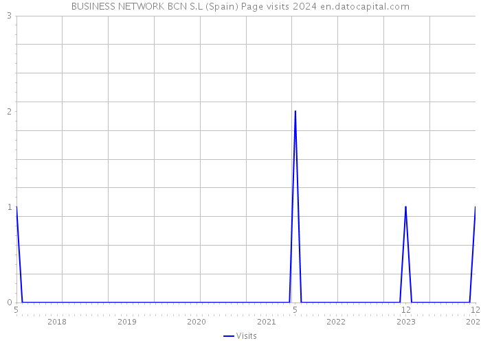 BUSINESS NETWORK BCN S.L (Spain) Page visits 2024 