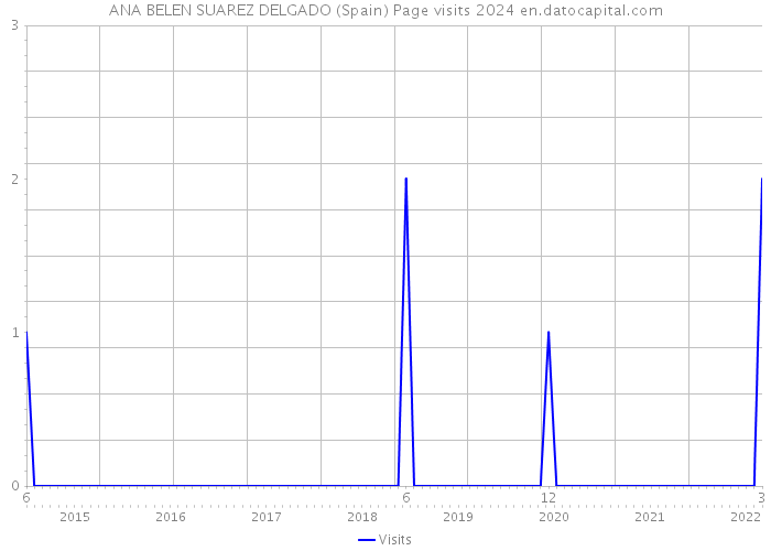 ANA BELEN SUAREZ DELGADO (Spain) Page visits 2024 