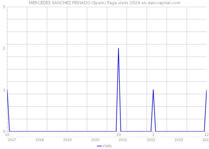 MERCEDES SANCHEZ PEINADO (Spain) Page visits 2024 