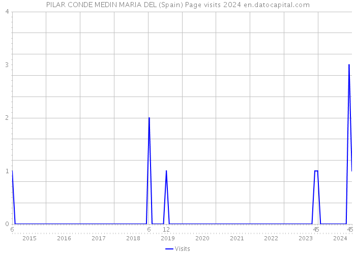 PILAR CONDE MEDIN MARIA DEL (Spain) Page visits 2024 