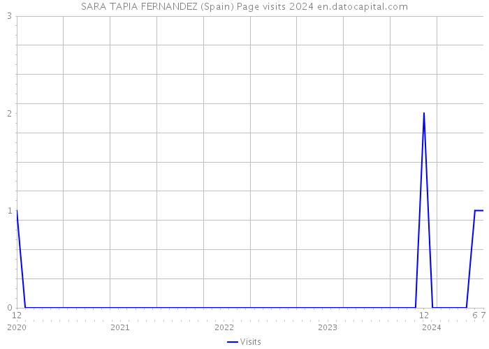 SARA TAPIA FERNANDEZ (Spain) Page visits 2024 