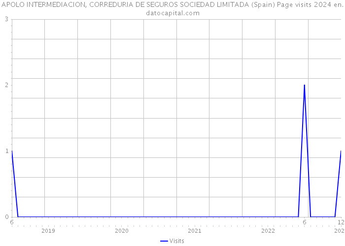 APOLO INTERMEDIACION, CORREDURIA DE SEGUROS SOCIEDAD LIMITADA (Spain) Page visits 2024 