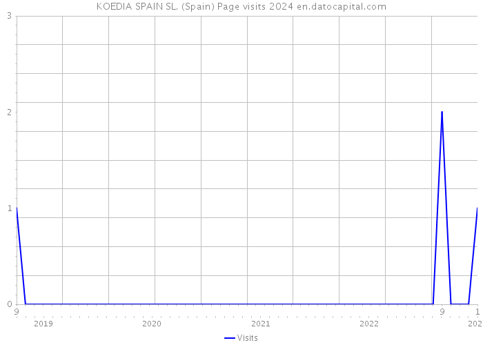KOEDIA SPAIN SL. (Spain) Page visits 2024 