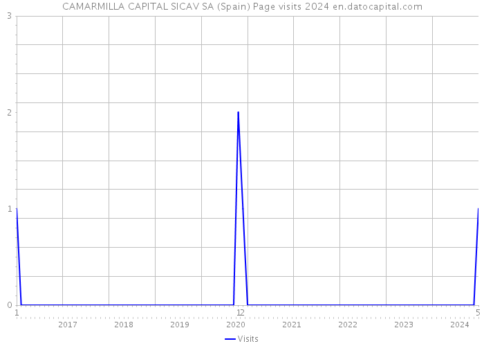 CAMARMILLA CAPITAL SICAV SA (Spain) Page visits 2024 