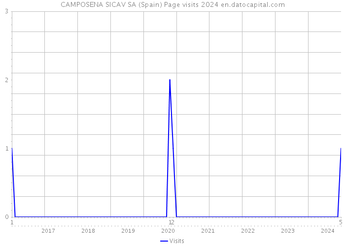 CAMPOSENA SICAV SA (Spain) Page visits 2024 