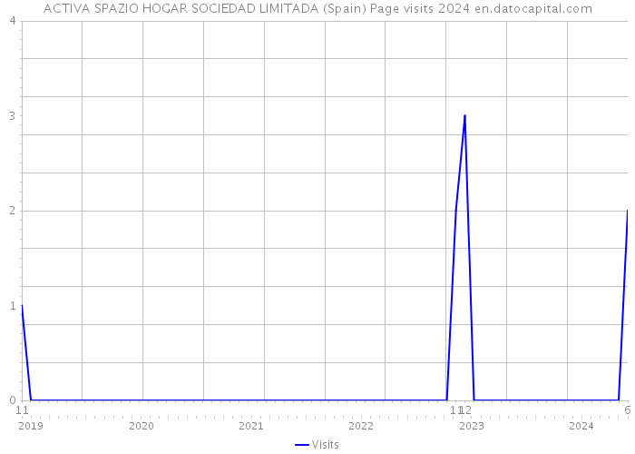 ACTIVA SPAZIO HOGAR SOCIEDAD LIMITADA (Spain) Page visits 2024 