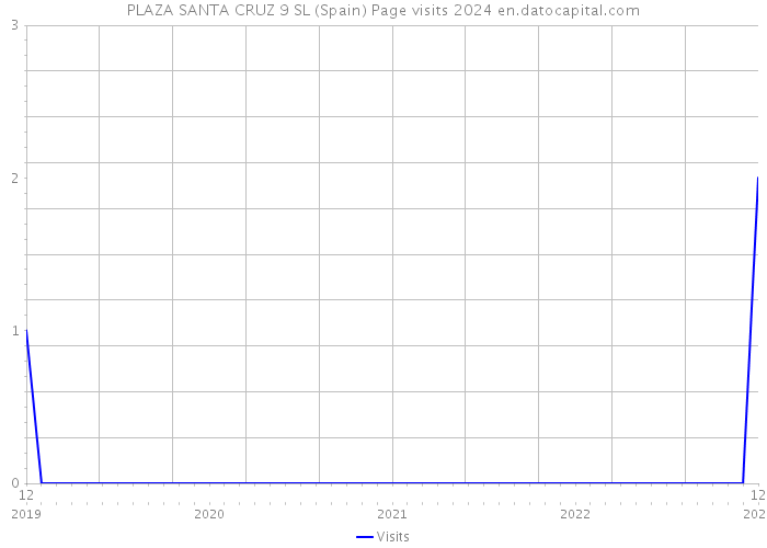 PLAZA SANTA CRUZ 9 SL (Spain) Page visits 2024 