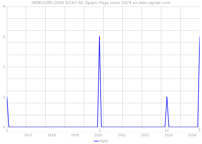 HIDROGEN 2004 SICAV SA (Spain) Page visits 2024 