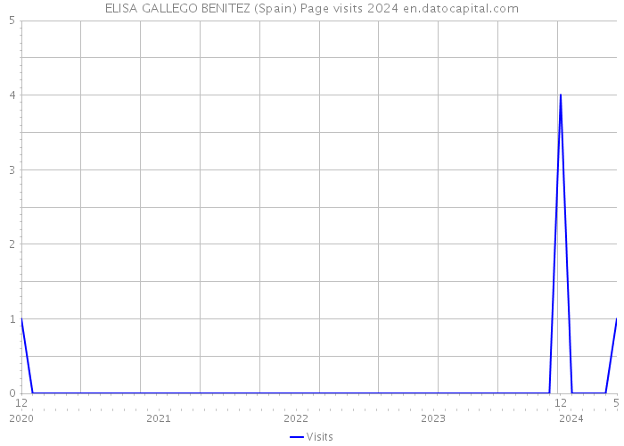 ELISA GALLEGO BENITEZ (Spain) Page visits 2024 