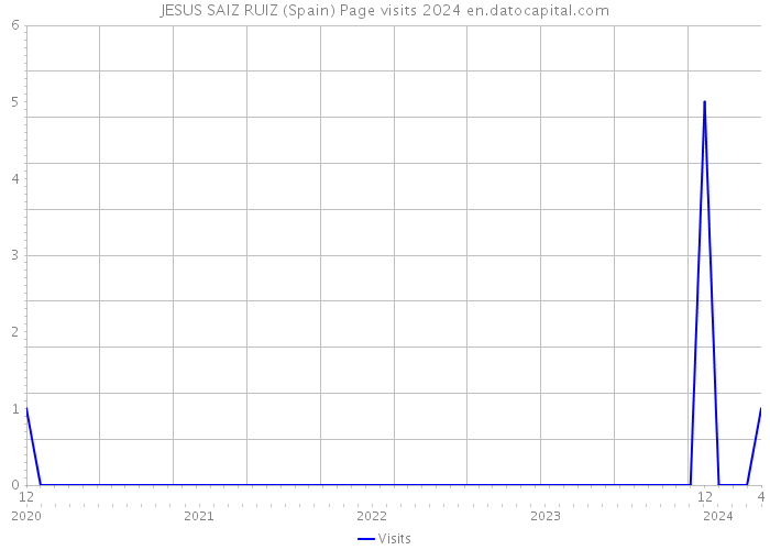 JESUS SAIZ RUIZ (Spain) Page visits 2024 