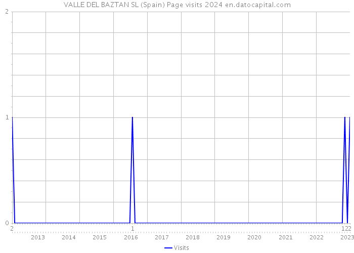 VALLE DEL BAZTAN SL (Spain) Page visits 2024 