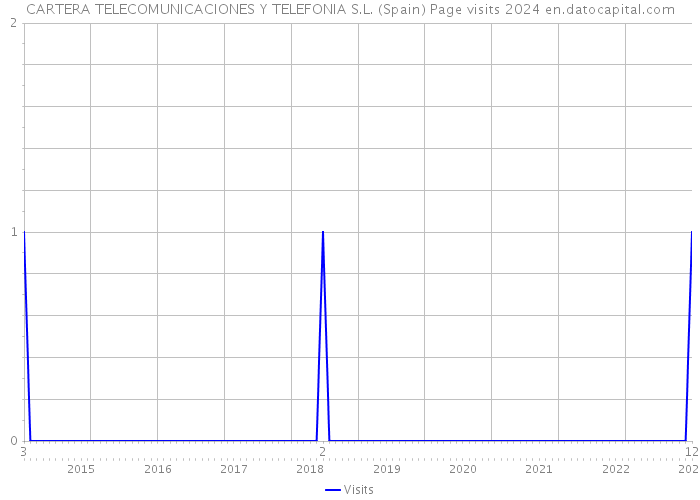 CARTERA TELECOMUNICACIONES Y TELEFONIA S.L. (Spain) Page visits 2024 