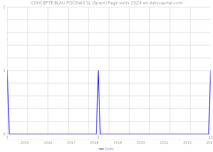 CONCEPTE BLAU PISCINAS SL (Spain) Page visits 2024 